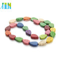 Wholesale leaves Mix color howlite For Jewelry Making